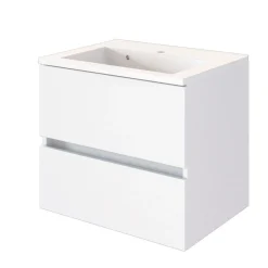 Waschtischunterschrank Brama 60cm 2 Schubladen - weiß