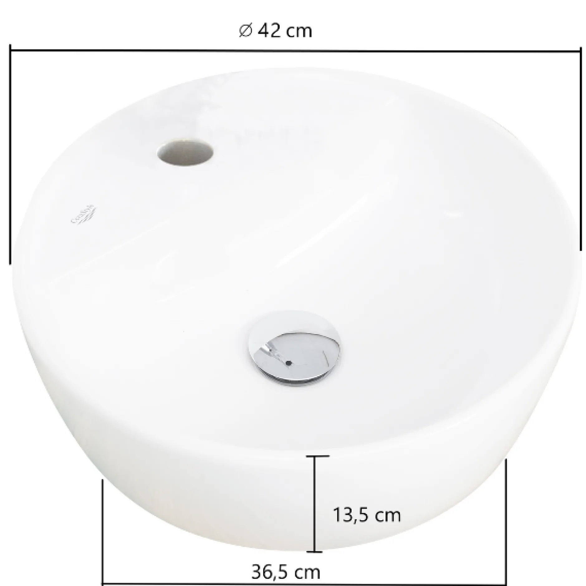 Waschtischunterschrank Karan 121cm mit 2 Waschbecken und 2 Schubladen - anthrazit/eiche