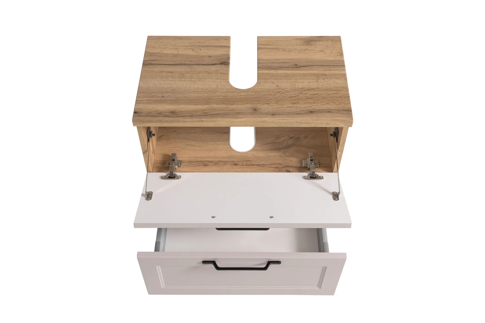 Waschtischunterschrank Meran | 60 x 35 x 55 cm | Farbe Kaschmir