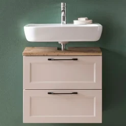 Waschtischunterschrank Meran | 60 x 35 x 55 cm | Farbe Kaschmir