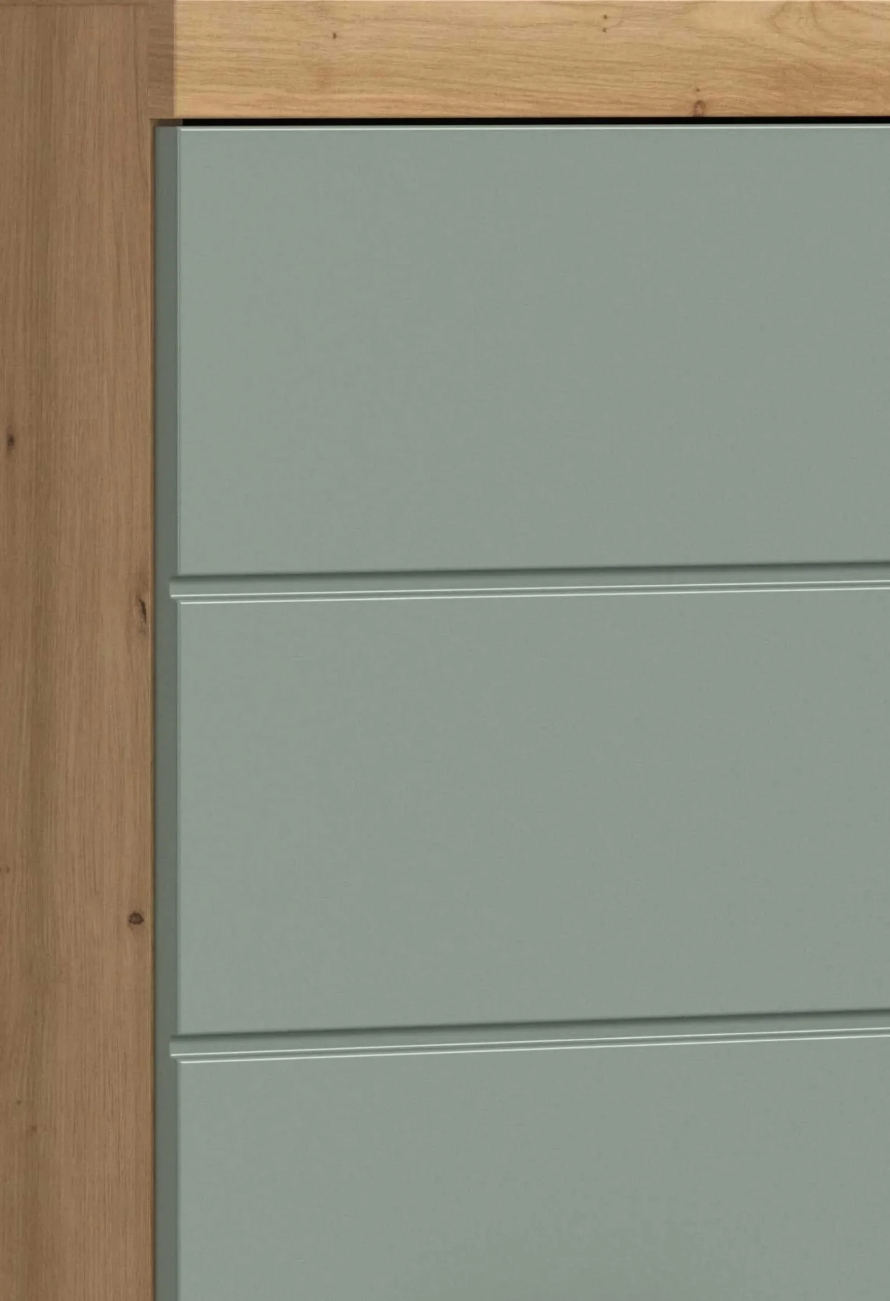 Waschtischunterschrank Scout Xonox - Sage Grün Artisan Eiche - 60x56x34 cm