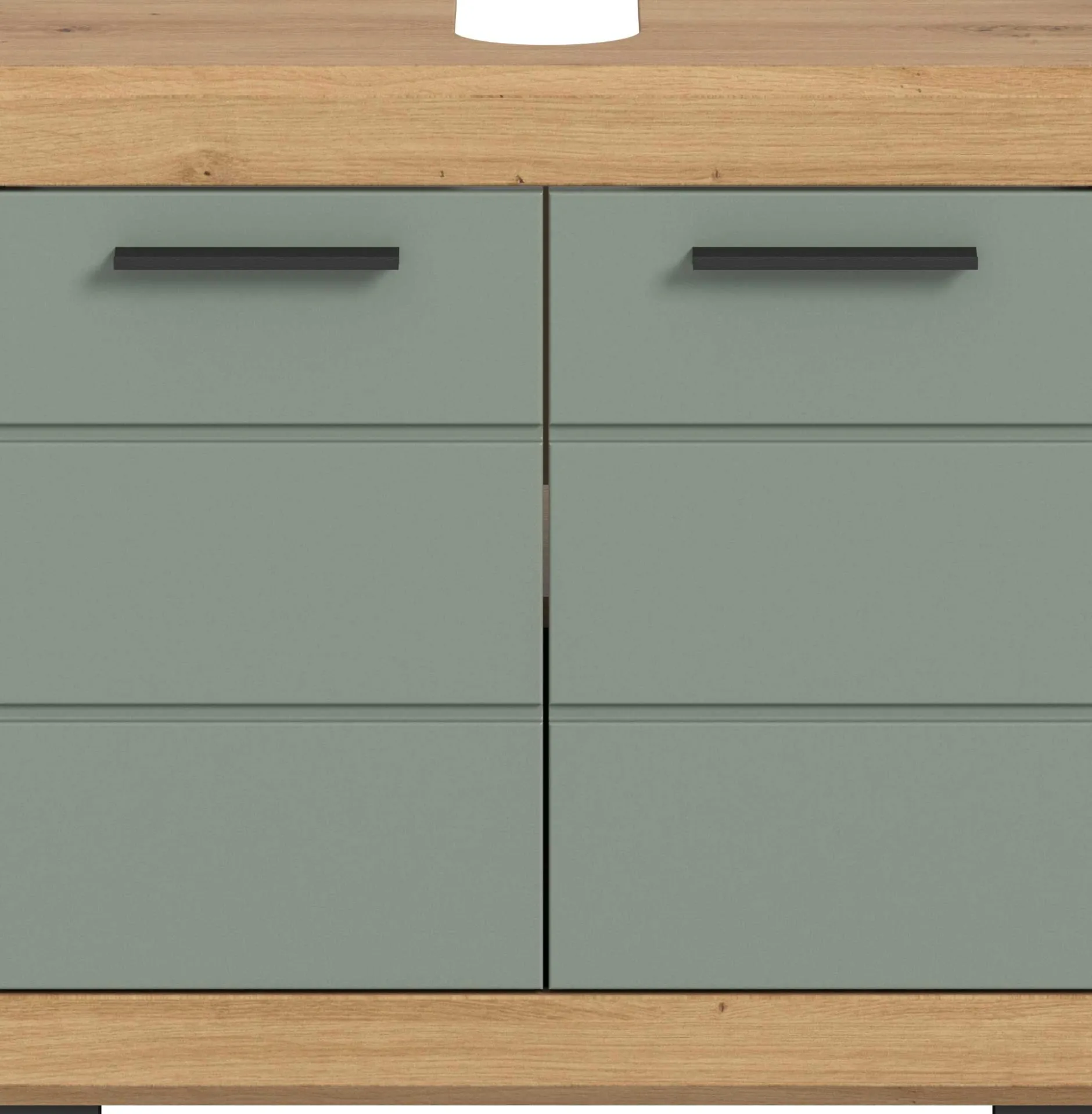 Waschtischunterschrank Scout Xonox - Sage Grün Artisan Eiche - 60x56x34 cm
