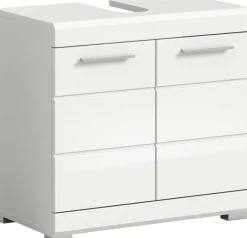 Waschtischunterschrank Scout Xonox - Weiß Hochglanz - 60x56x34 cm