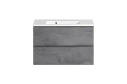 Waschtischunterschrank Varese | 80 x 47 x 56 cm | Eiche Wotan / Betondesign
