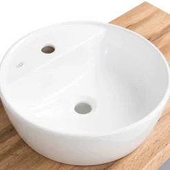 Waschtischunterschrank Vikas 101cm 2 Schubladen - anthrazit/pfirsich
