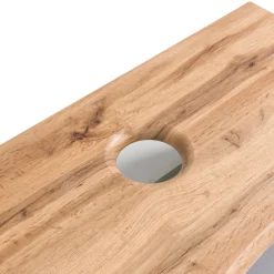 Waschtischunterschrank Vikas 101cm 2 Schubladen - anthrazit/pfirsich