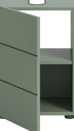 Waschtischunterschrank Vira Xonox - Rauchgrün - 38x56x34 cm