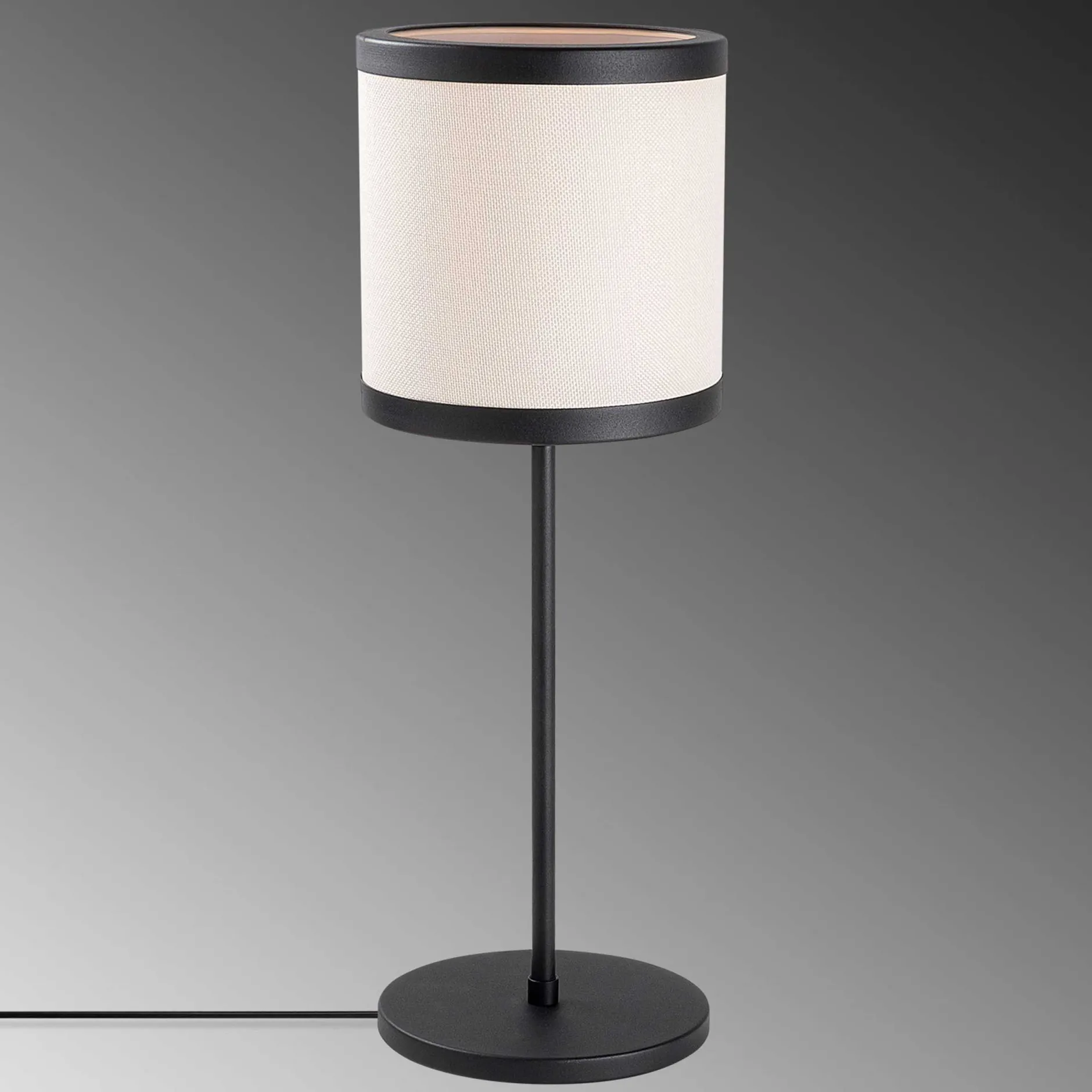 Way Tischlampe | METALLGEHÄUSE | Schwarz, Weiß