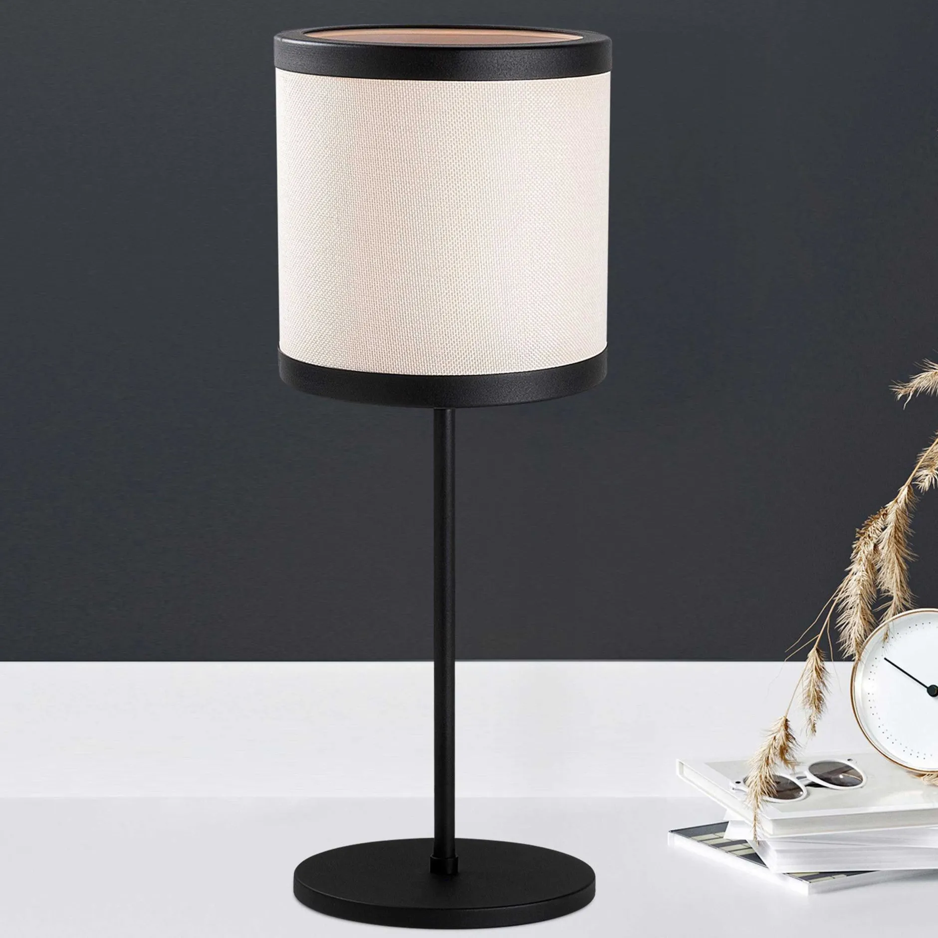 Way Tischlampe | METALLGEHÄUSE | Schwarz, Weiß