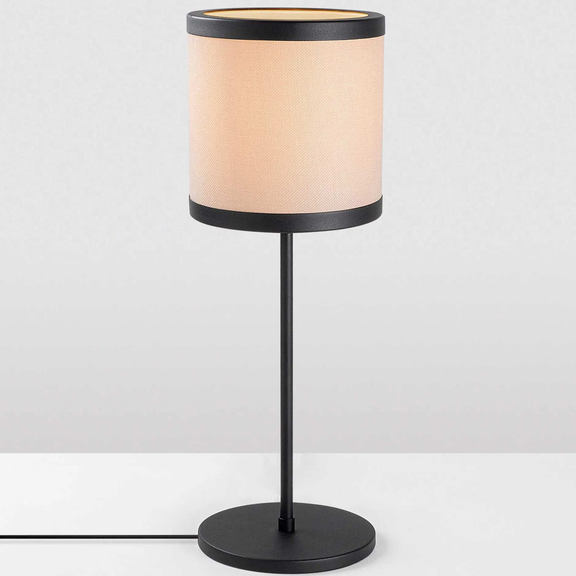 Way Tischlampe | METALLGEHÄUSE | Schwarz, Weiß