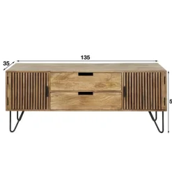 WesTV-Schrank - Mango-Holz