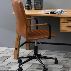 Windsor Bürostuhl - verstellbar - Kunstleder cognac
