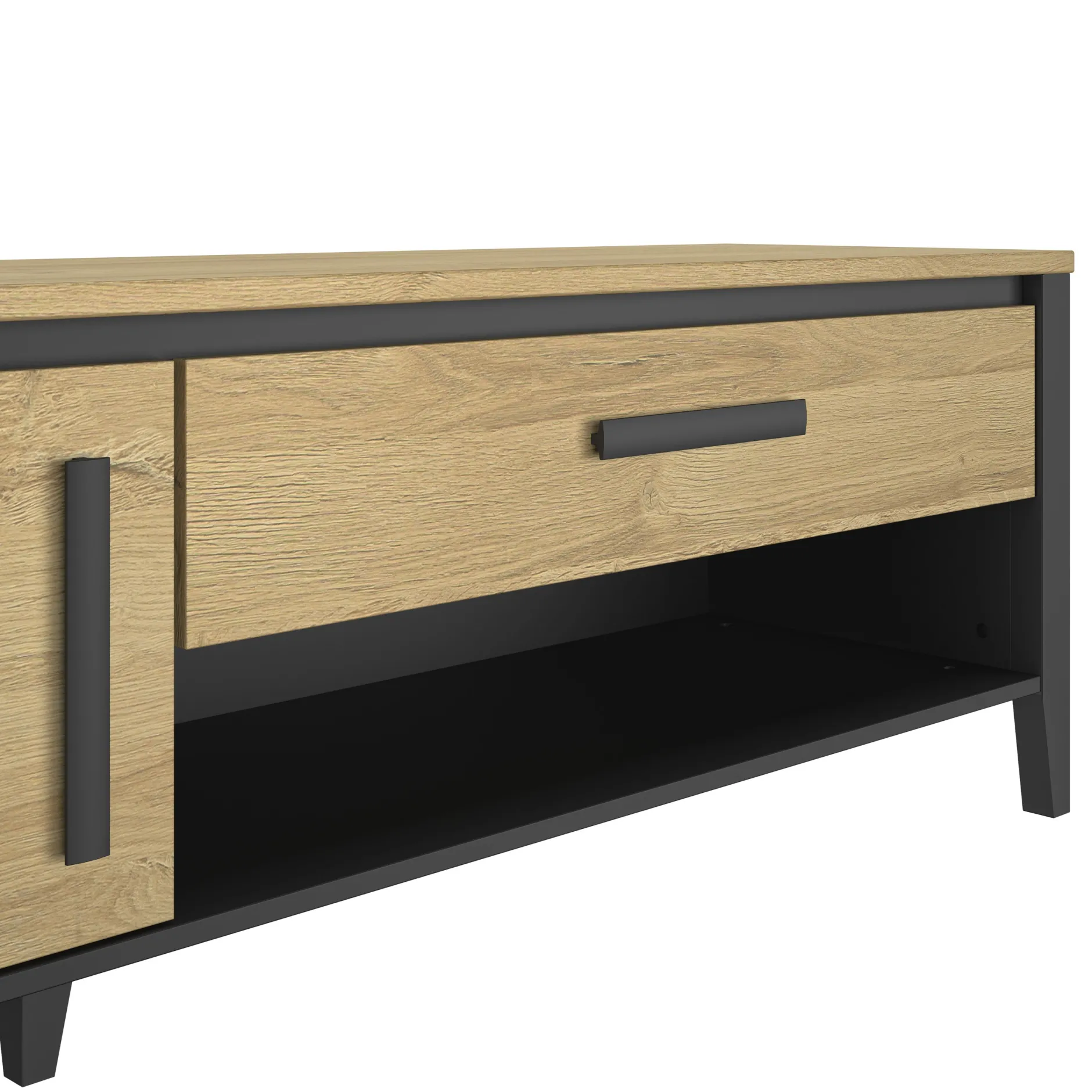 Wohnzimmerset Cork | Couchtisch, TV-Schrank, Sideboard | Gold Oak Design