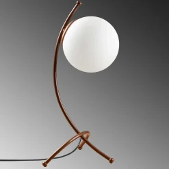Yay Tischlampe | EISENKÖRPER | Weiß, Kupfer