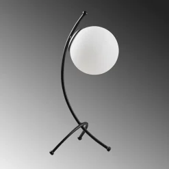 Yay Tischlampe | METALLGEHÄUSE | Schwarz, Weiß