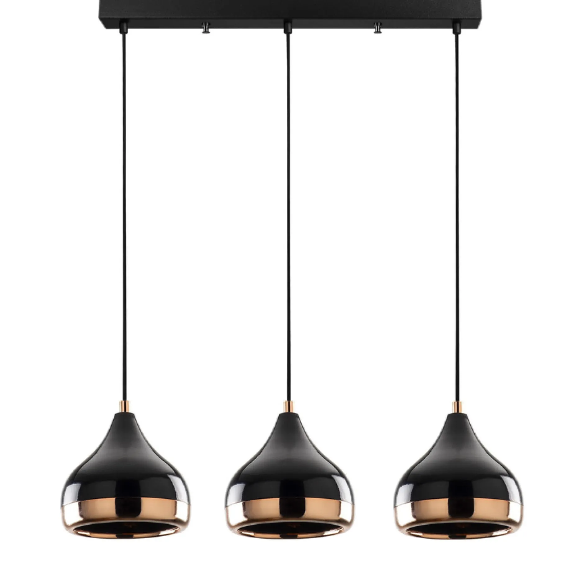 Yıldo Kronleuchter | METALLGEHÄUSE | Schwarz, Kupfer