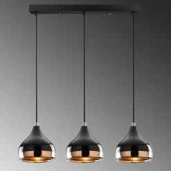 Yıldo Kronleuchter | METALLGEHÄUSE | Schwarz, Kupfer