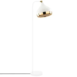 Yıldo Stehleuchte | METALLGEHÄUSE | Weiß, Gold