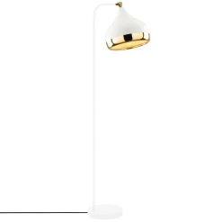 Yıldo Stehleuchte | METALLGEHÄUSE | Weiß, Gold