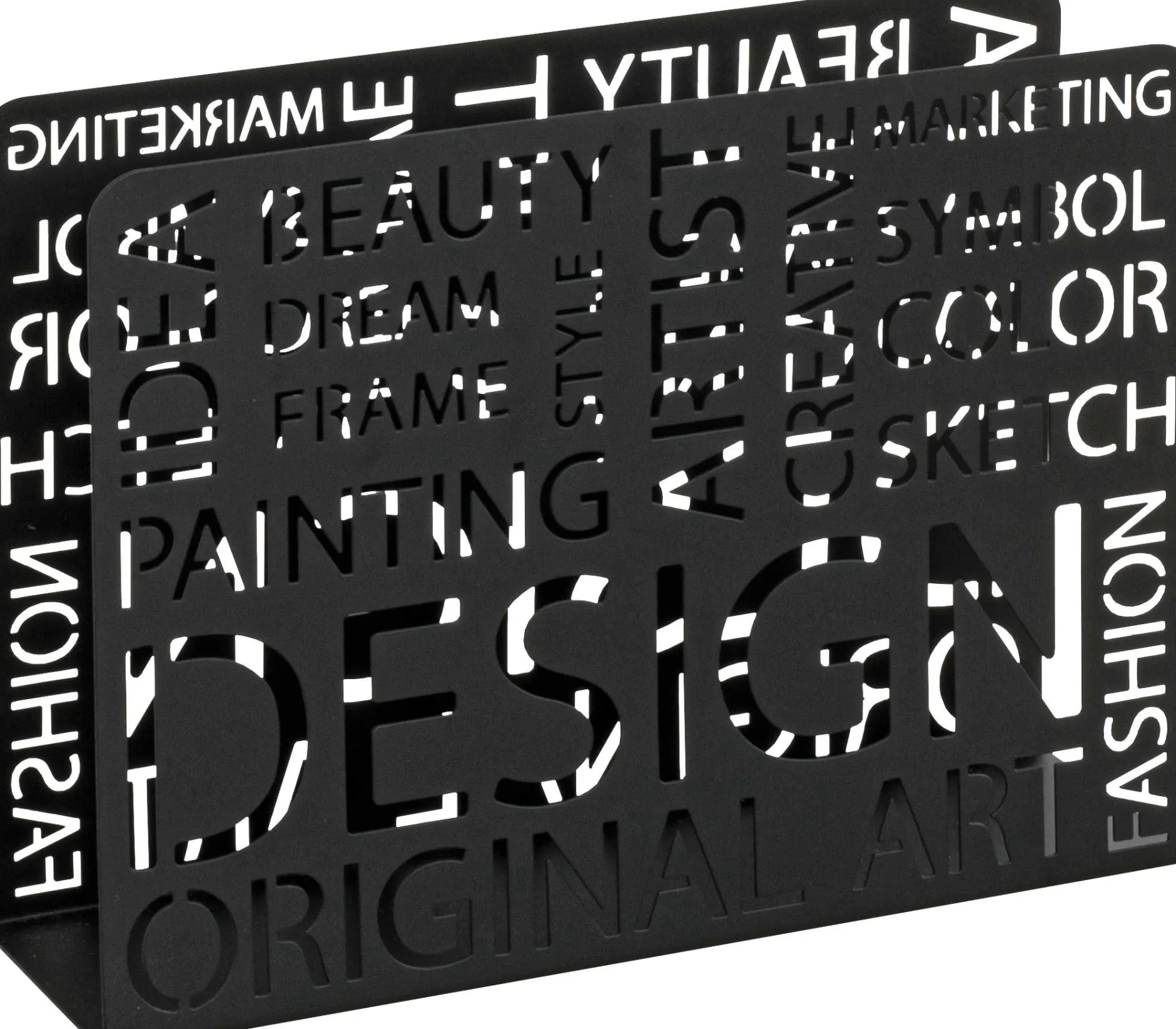 Zeitschriftenständer | 35 x 10 x 26 cm | Schwarz