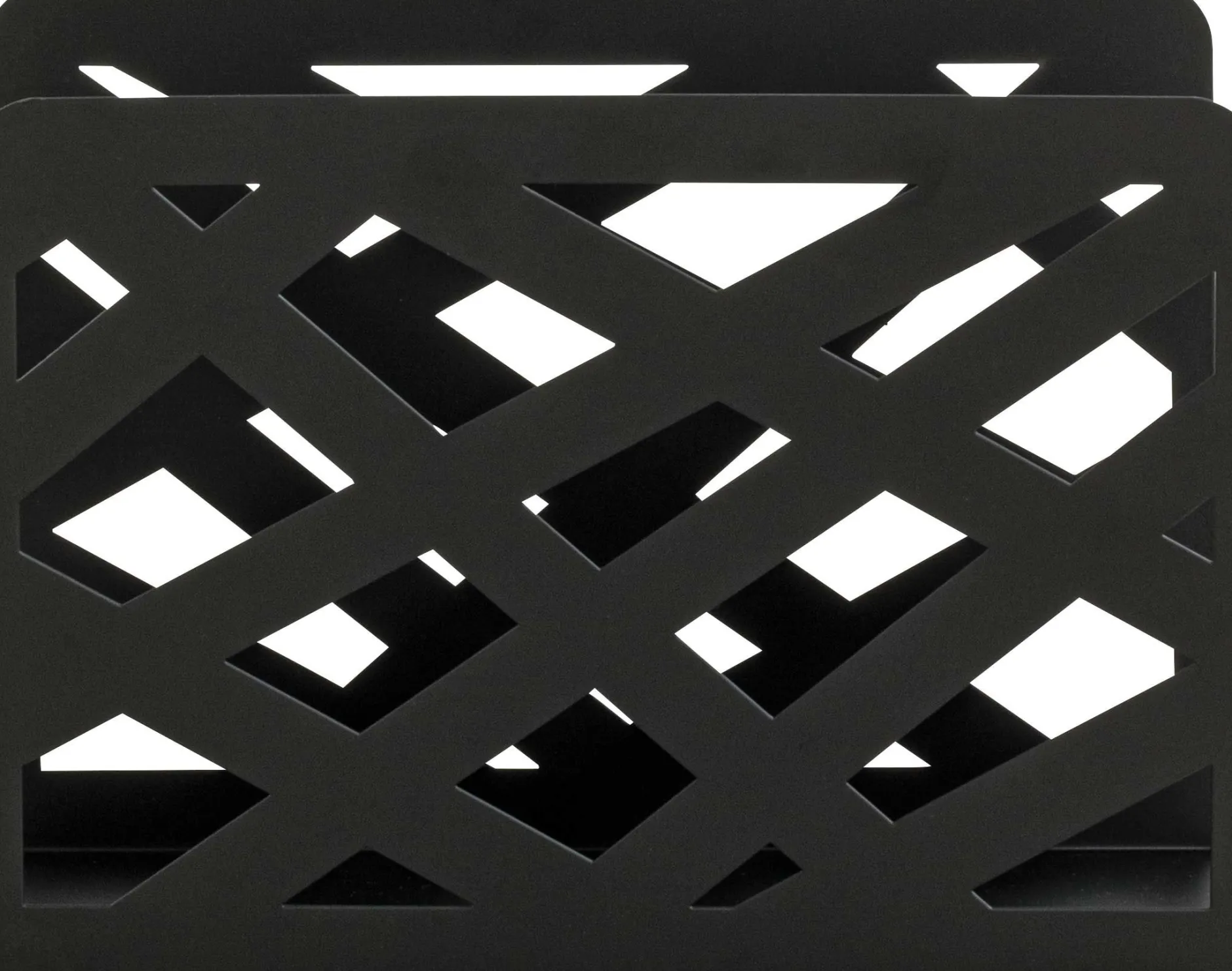 Zeitungsständer | 35 x 10 x 26 cm | Schwarz