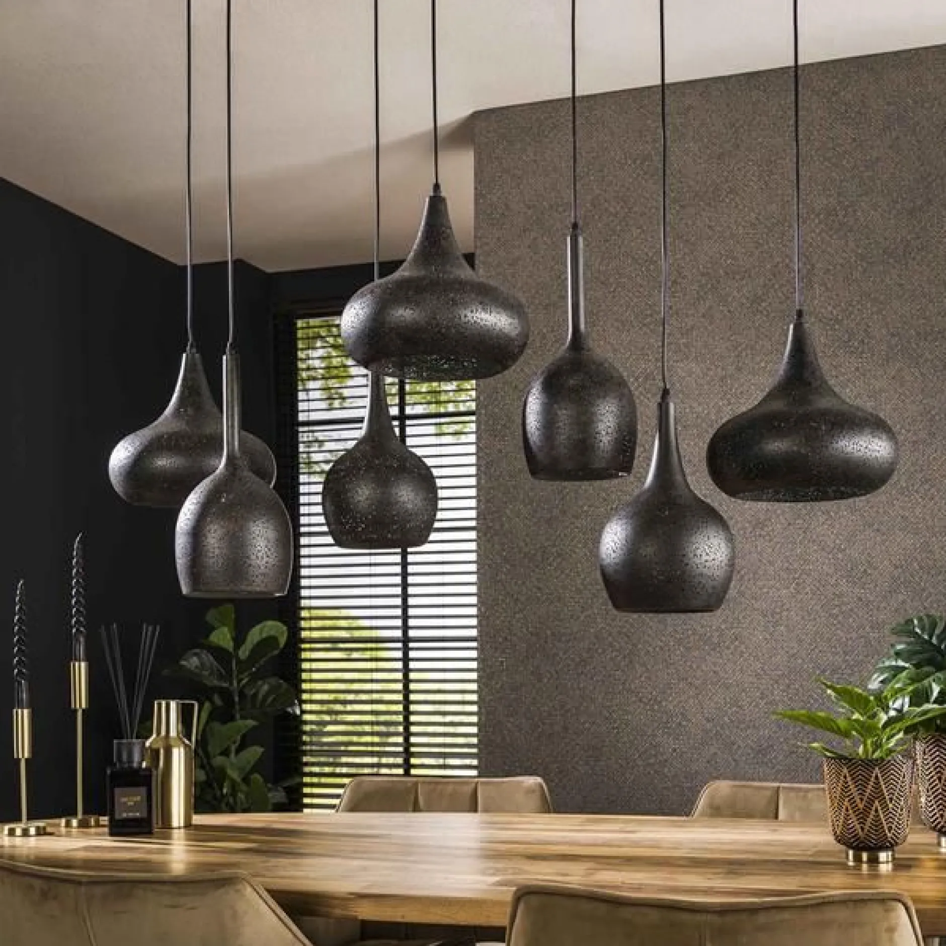 Zeppos Hängeleuchte 120 cm-Artic schwarz