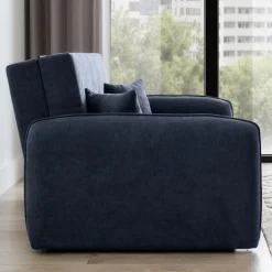 Zweisitziges Sofa mit Schlaffunktion Laina | 155 x 105 x 75 cm | Dunkelblau