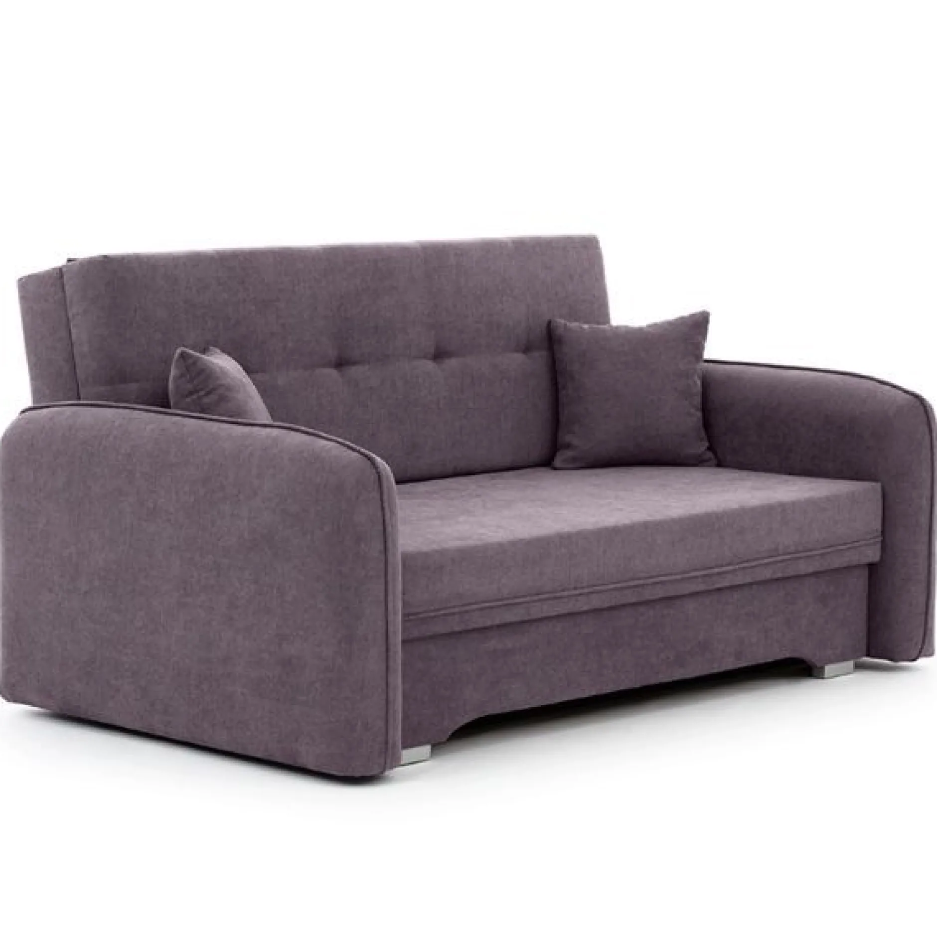 Zweisitziges Sofa mit Schlaffunktion Laina | 155 x 105 x 75 cm | Lila