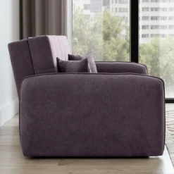 Zweisitziges Sofa mit Schlaffunktion Laina | 155 x 105 x 75 cm | Lila