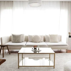 Zweite Chance Astro Couchtisch | METALLRAHMEN | Gold
