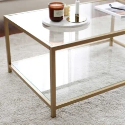 Zweite Chance Astro Couchtisch | METALLRAHMEN | Gold