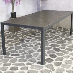 Zweite Chance Gartentisch Jersey 220x100 - anthrazit