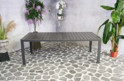 Zweite Chance Gartentisch Jersey 220x100 - anthrazit