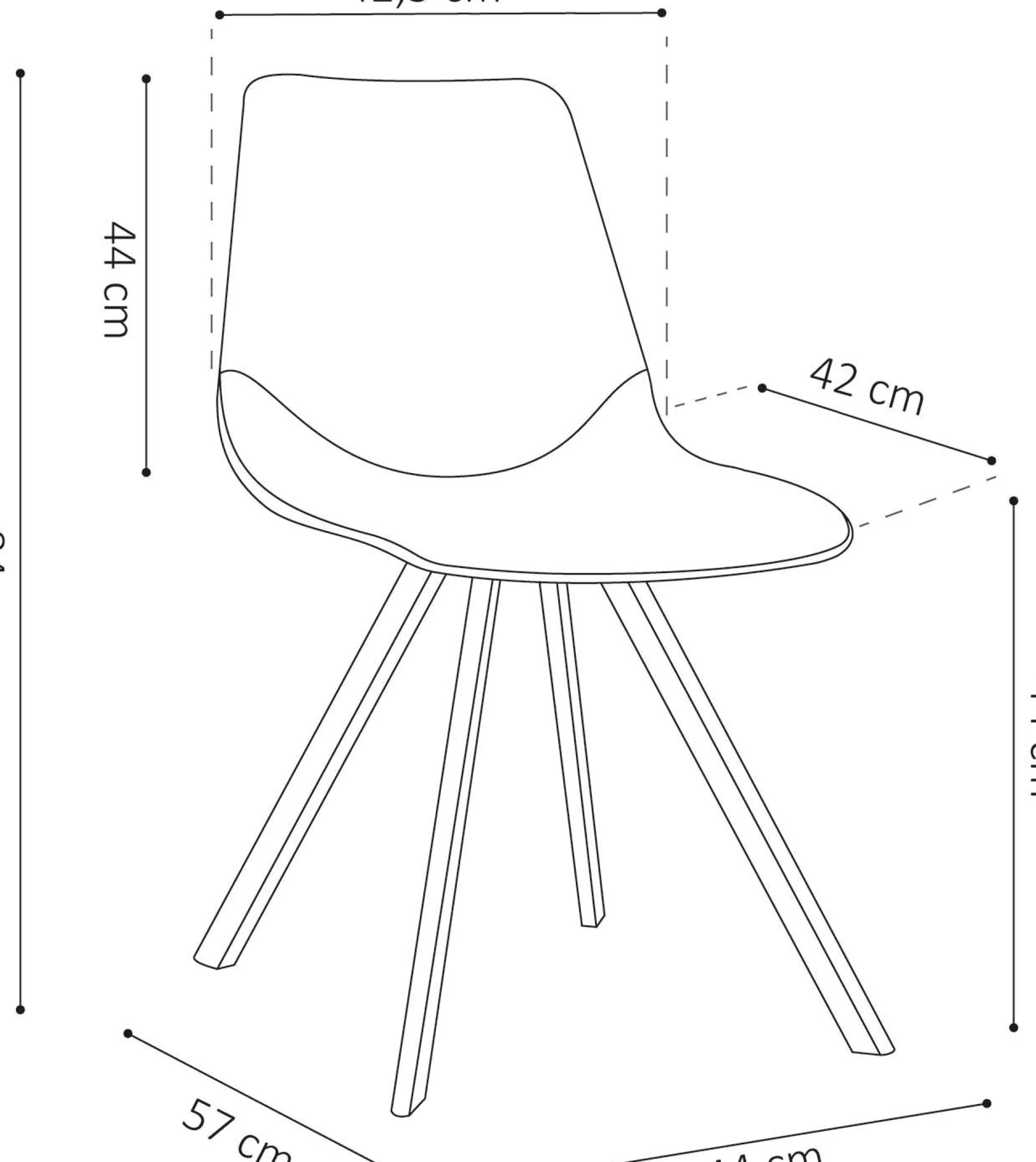 Zweite Chance Stuhl Norway - braun